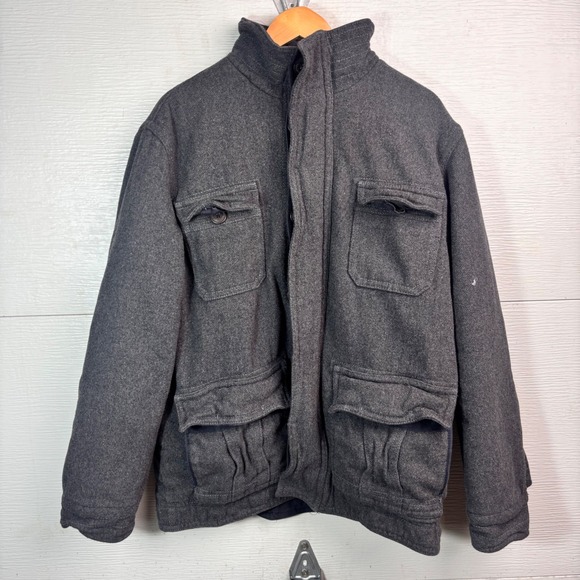 Aeropostale Other - Aeropostale Wool Field Jacket XL Gray Military Utility Y2K